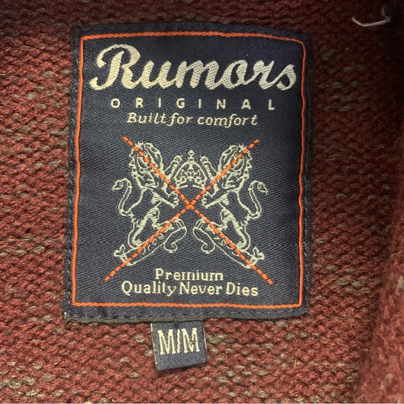 Cozy Y2K Cardigan Sweater with Geometric Pattern and Shawl Collar - Picture 9 of 9